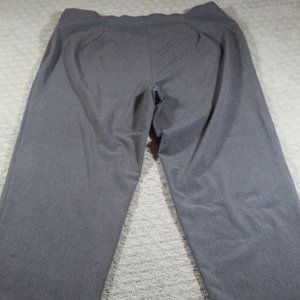 Chadwicks Size 16 Grey High Rise Straight Leg Stretch Zipper Trousers